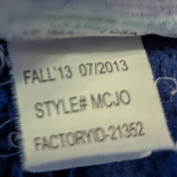 Majestic "Always October" Kansas City Royals Zippered Hoodie Size S Royal Blue - Picture 10 of 12